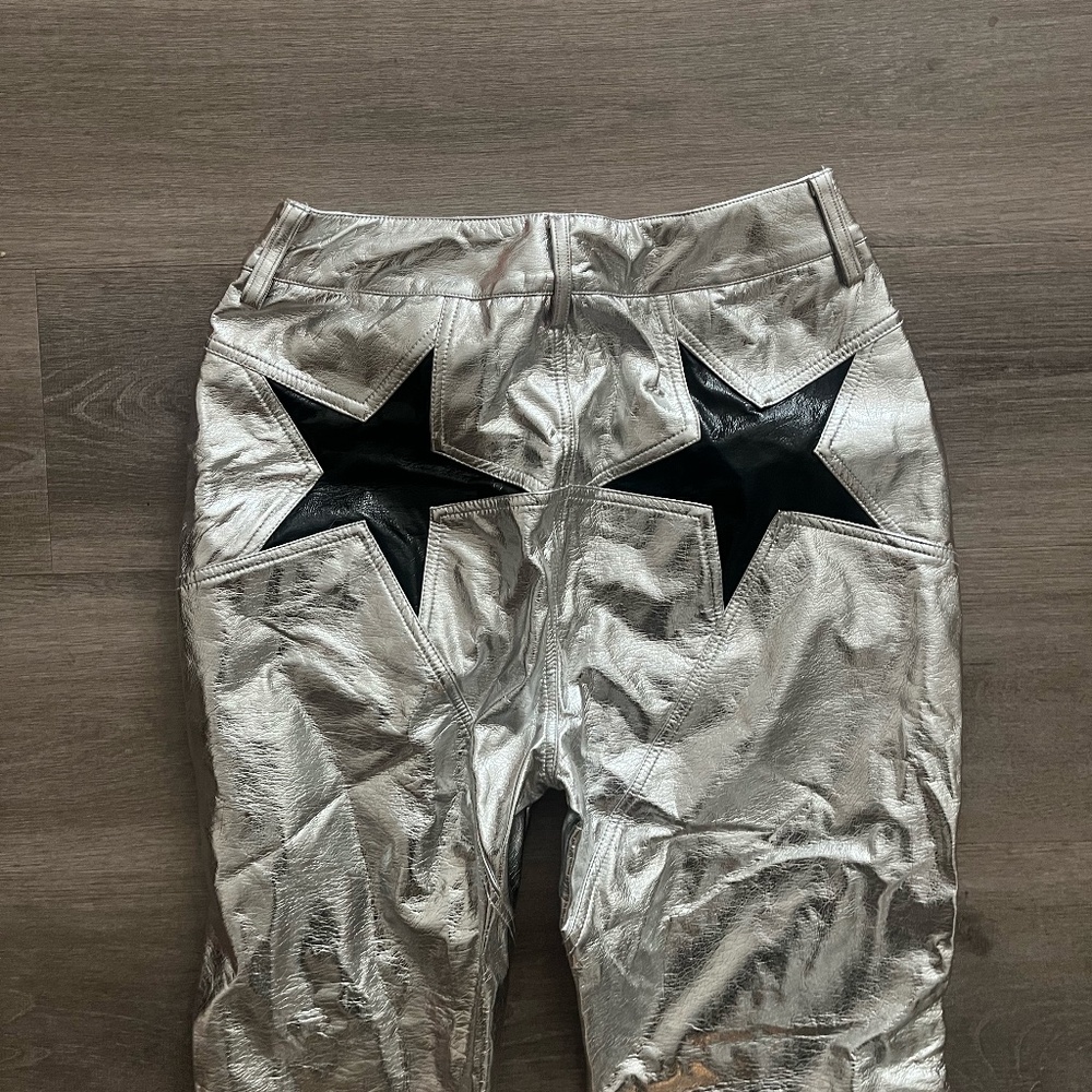 NEW NastyGal Silver Star Pants